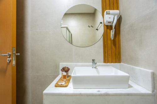 Salle de bains dans l'établissement Almaré Pousada Exclusiva