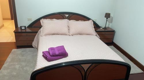 Postel nebo postele na pokoji v ubytování Monte Faro El corazón de Galicia