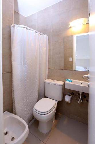 Koupelna v ubytování Hotel Acqua