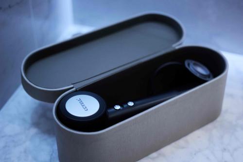 an iphone in a black box on a counter at 西双版纳熙源国际酒店 in Jinghong