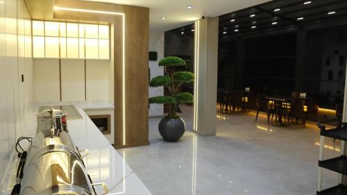 IpekyoluにあるRoyal Sevens Otelの花瓶植物ロビー