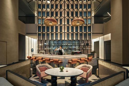 Ruang duduk di Hotel Indigo Shanghai Harbour City