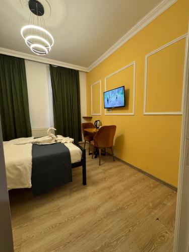 Cama o camas de una habitación en TaksimVolyaboutique