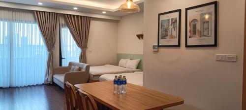 Ein Bett oder Betten in einem Zimmer der Unterkunft FLC Luxury Quy Nhon-Sea view - An Apartment