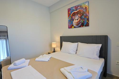 Ένα ή περισσότερα κρεβάτια σε δωμάτιο στο Isol Rooms B2