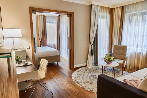 Un ou plusieurs lits dans un hébergement de l'établissement Steigenberger Hotel & Spa Krems