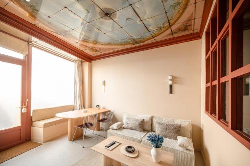 Loft design with sauna and home cinema