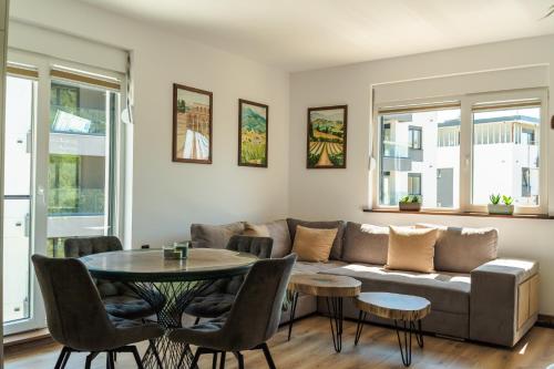 Posezení v ubytování Evergreen Apartment Sandanski
