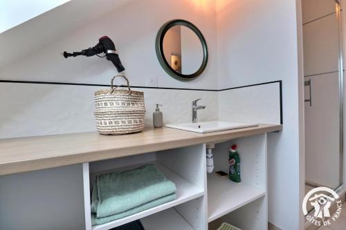 Ein Badezimmer in der Unterkunft Le cocon des korrigans
