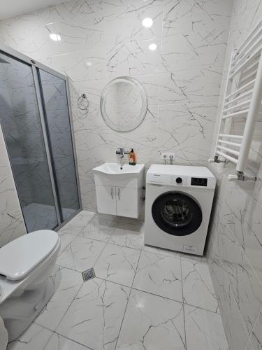 Koupelna v ubytování Apartment Teko