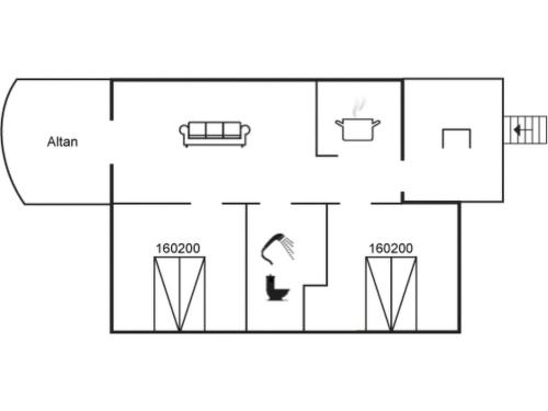 a schematic diagram of a laboratory at Apartment Runhild - 100m from the sea by Interhome in Hals