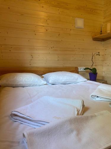 Postel nebo postele na pokoji v ubytování Chalet Ivanna