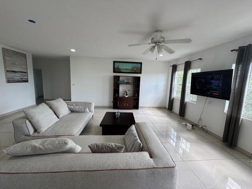 Televisyen dan/atau pusat hiburan di 3-bedrooms Suite Next to Grace Bay
