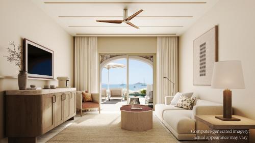 Parga Beach Resortにあるテレビまたはエンターテインメントセンター