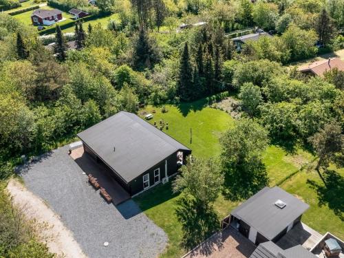 an overhead view of a home with a gambrel roof at Holiday Home Melina - 900m to the fjord by Interhome in Farsø