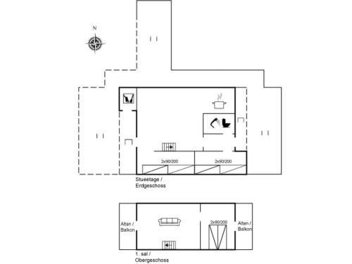 a floor plan of a house at Holiday Home Viona - 350m from the sea by Interhome in Pandrup