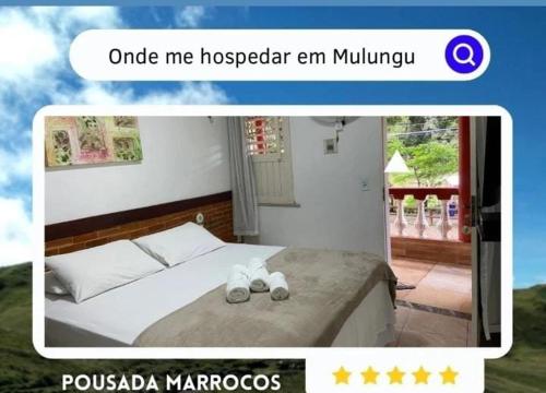 Ein Bett oder Betten in einem Zimmer der Unterkunft pousada marrocos