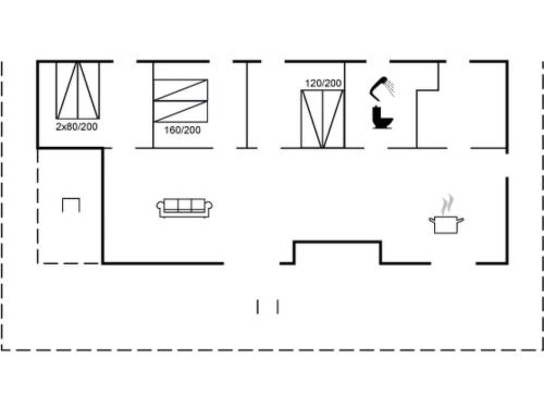 a schematic diagram of the experimental facility at Holiday Home Melinda - 2km from the sea by Interhome in Pandrup