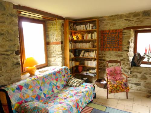 Χώρος καθιστικού στο Grange lumineuse - Hautes Pyrénées