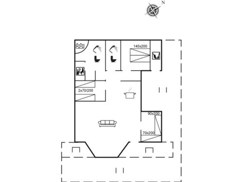 Majutuskoha Holiday Home Imka - 900m from the sea by Interhome korruse plaan