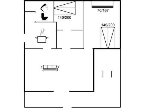a schematic diagram of the experimental facility at Holiday Home Sohvi - 450m from the sea by Interhome in Lakolk