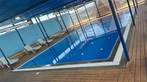 a swimming pool in the middle of a cruise ship at Edem in Gyumri