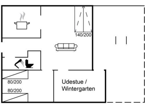 un diagrama esquemático del sistema experimental en Apartment Atena - 250m from the sea by Interhome, en Neksø