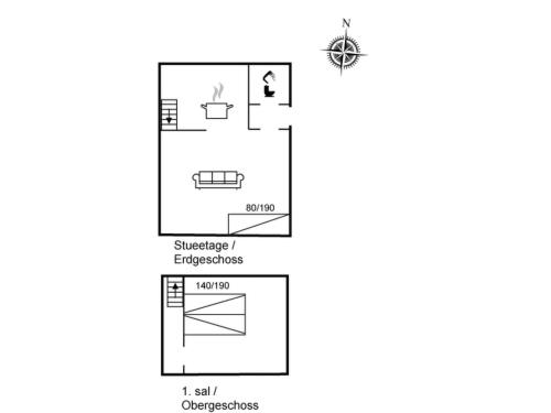 a schematic diagram of the experimental apparatus at Apartment Werna - 800m from the sea by Interhome in Bjerregård