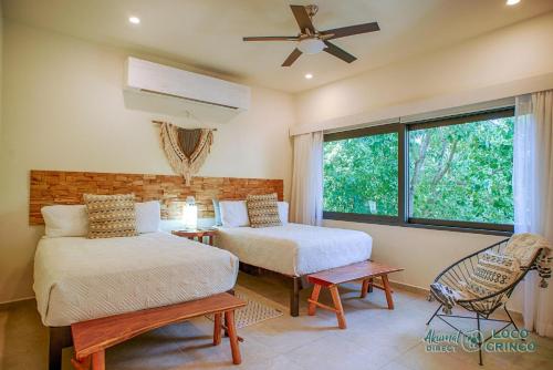 Ένα ή περισσότερα κρεβάτια σε δωμάτιο στο Chic Retreat