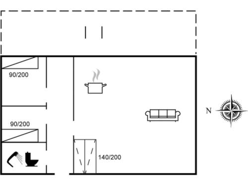 a schematic diagram of a laboratory with a thermometer at Holiday Home Snioulf - 10m from the sea by Interhome in Sæby