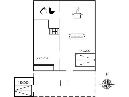 a schematic diagram of the experimental facility at Holiday Home Ely - 980m to the fjord by Interhome in Hemmet