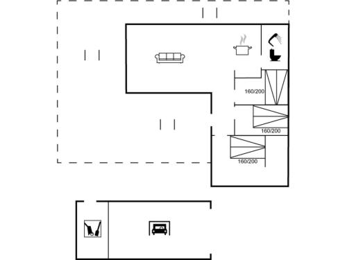 a schematic diagram of the experimental setup at Holiday Home Hellena - 600m from the sea by Interhome in Blokhus