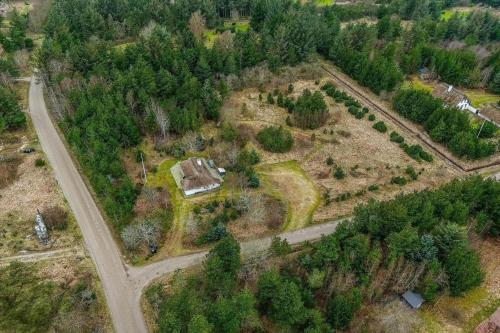 an aerial view of a house in a forest at 10173-Ulfborg-Gaffelbjergvej-24 in Øhuse