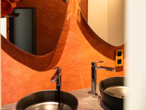 Koupelna v ubytování Cabane dans les arbres