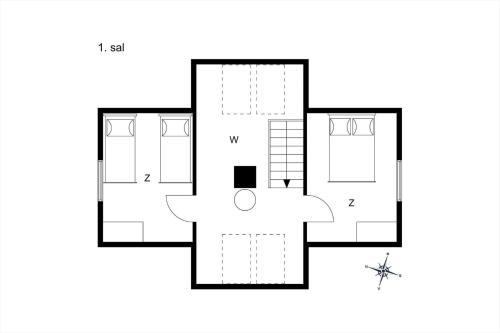 a drawing of a floor plan of a house at 70181-Ulfborg-Enghavevej-2 in Thorsminde