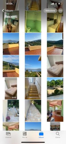 a collage of different pictures of a house at Hotel Dini in Vlorë