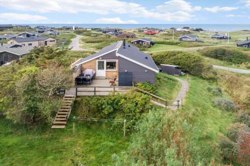 an aerial view of a house on a hill at LN1930-Lonstrup-hjorring-Harerenden-44 in Vester Vidstrup