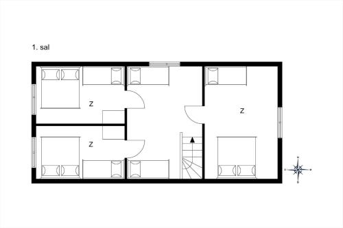 Půdorys ubytování 10256-Ulfborg-Kjaergaardvej-135