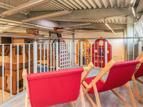 Χώρος καθιστικού στο 6 person holiday home in Wendtorf