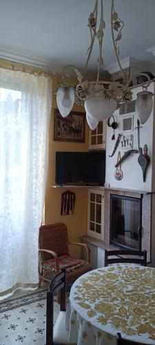 TV a/nebo společenská místnost v ubytování b&b Casa Galletti