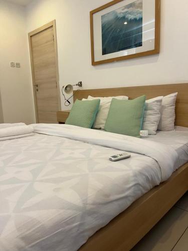 Postel nebo postele na pokoji v ubytování Gallery Apartment