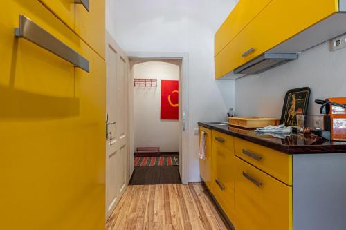 Η κουζίνα ή μικρή κουζίνα στο COUNTRYSIDE & METROPOLIS by JR City Apartments
