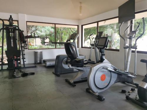 Das Fitnesscenter und/oder die Fitnesseinrichtungen in der Unterkunft Binniguenda Huatulco & Beach Club