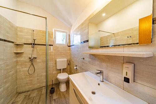 Koupelna v ubytování Seaside holiday house Borje, Peljesac - 24805