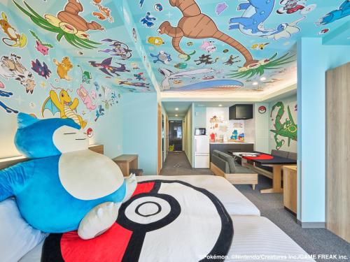 a childs bedroom with a room with mermaid ceilings at MIMARU Tokyo Ginza East in Tokyo