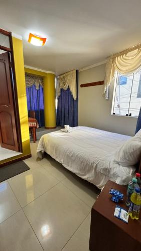 Postel nebo postele na pokoji v ubytování Alojamiento en habitación matrimonial