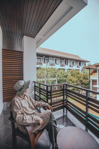 Balkón nebo terasa v ubytování Le Patta Resort & Hotel Chiang Rai