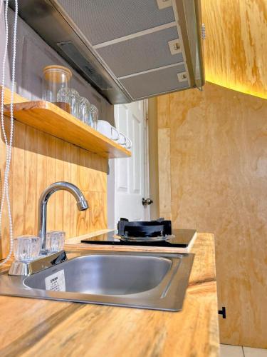 Η κουζίνα ή μικρή κουζίνα στο Loft Moderno