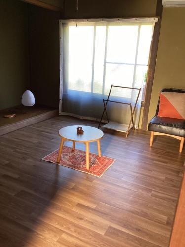 Χώρος καθιστικού στο guest house DEER MIYAJIMA