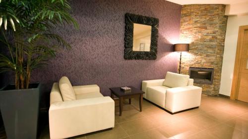 Χώρος καθιστικού στο Hotel Vilar Riu de Baix